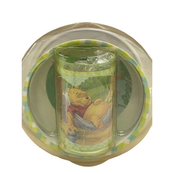 Zak Designs Disney's Winnie the Pooh 3 Piece Dinnerware Set Plate/Bowl/Tumbler - Picture 3 of 15